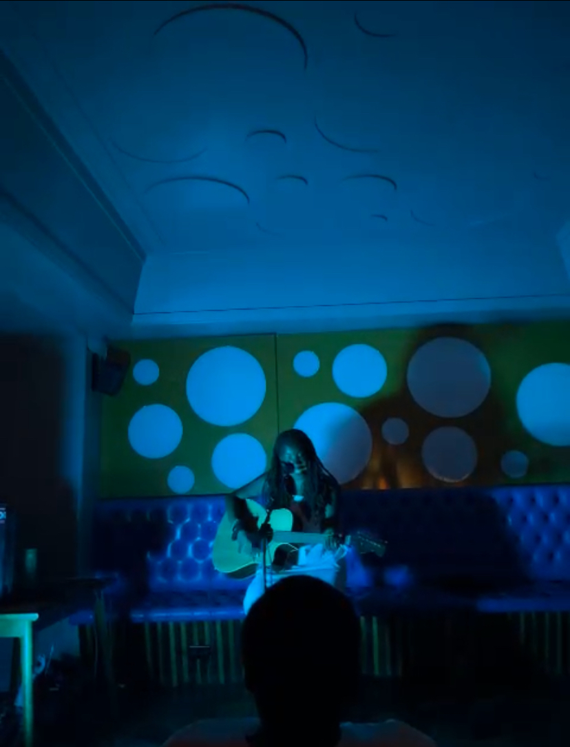 Guitar practice session